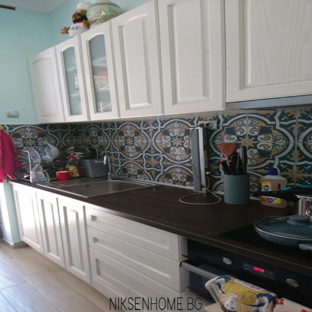 Красиви Мигове - ретро кухня с таблени вратички и технически камък - Image 5