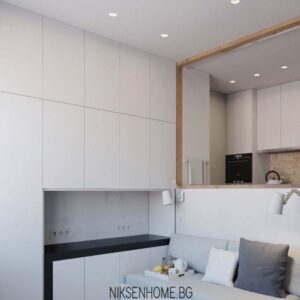 Бяла перла - интериор на малък апартамент в бяло