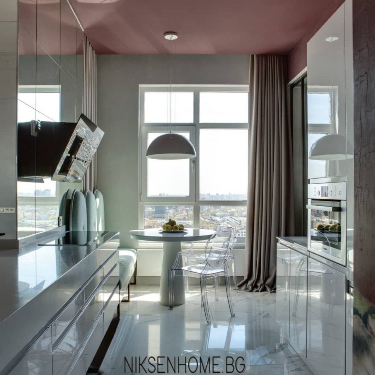 Цветна градина - обзавеждане на студио с лилав акцент - Image 4