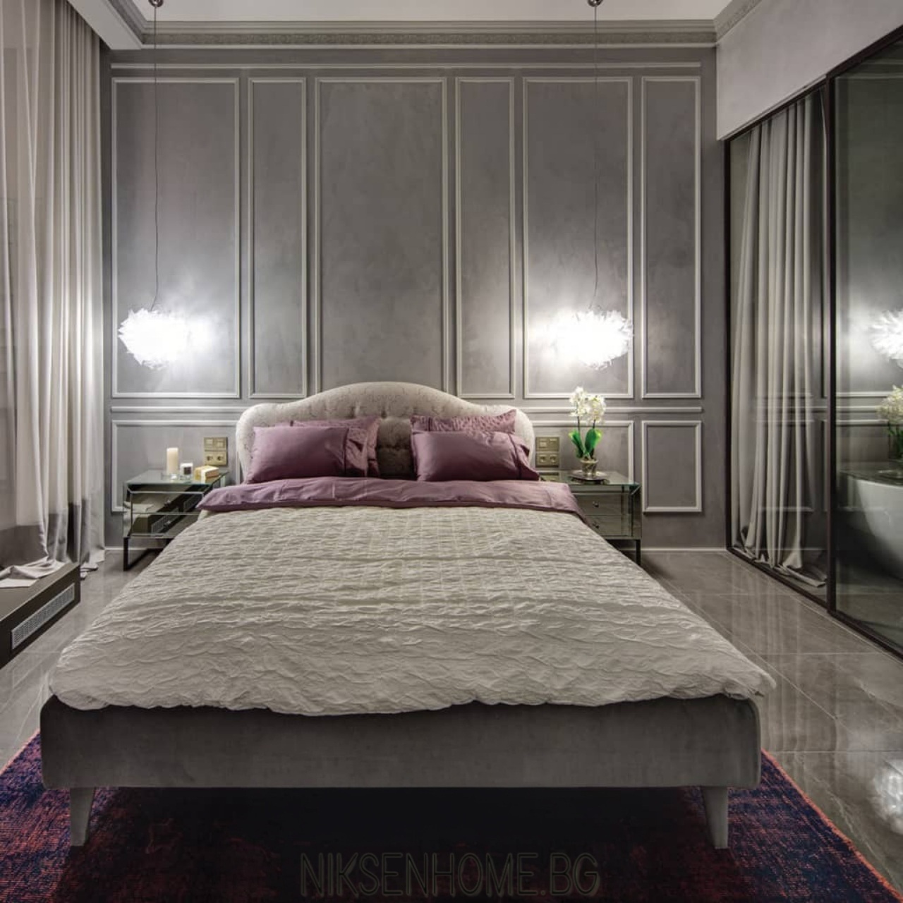 Цветна градина - обзавеждане на студио с лилав акцент - Image 2