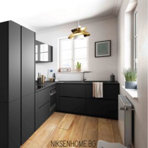 Черна малка кухня