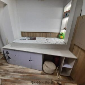 Крафт триъгълници - детска стая в нежно лилаво