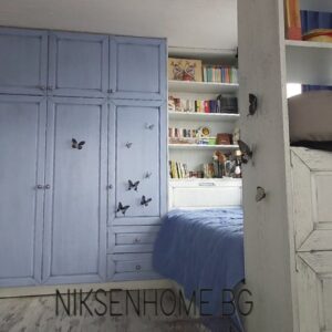 Морски бриз от Тоскана - Обзавеждане с мдф фурнир, технически камък в синьо