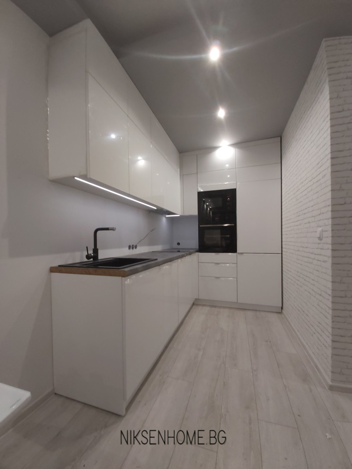 Сутрешно кафе в Париж - Кухня Мдф гланц с принт стъкло - Image 6