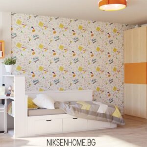 Портокалово утро - оранжева стая с етажерки