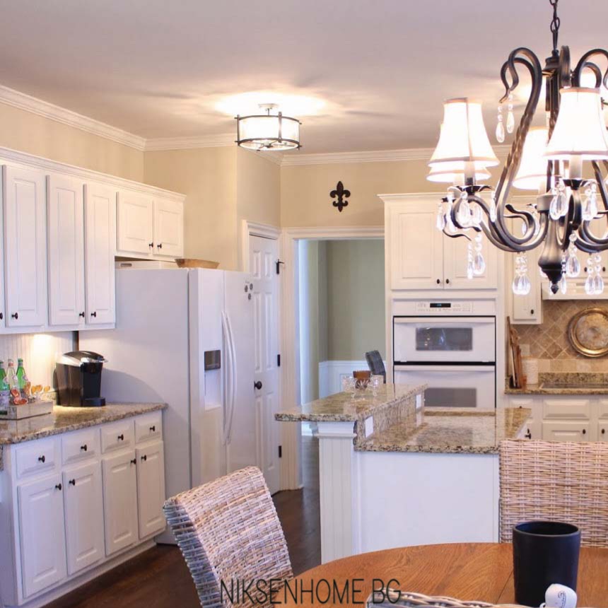 Приказка - ретро кухня с остров и технически камък - Image 5