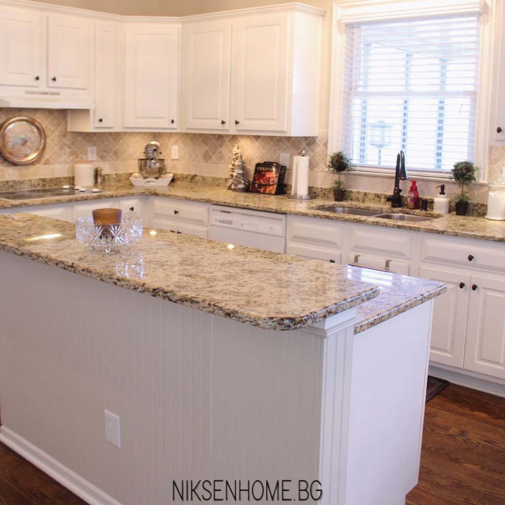 Приказка - ретро кухня с остров и технически камък - Image 3