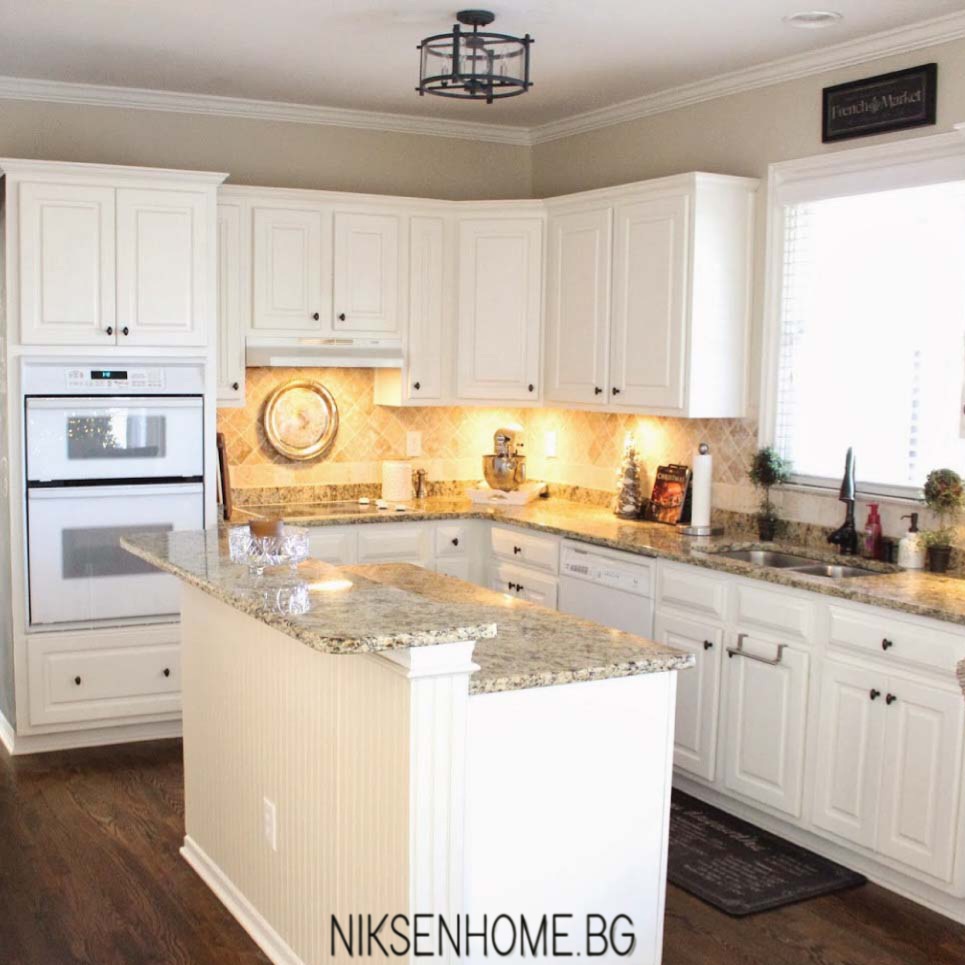 Приказка - ретро кухня с остров и технически камък - Image 6