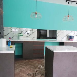 СЛАДКА ИЗНЕНАДА - МДФ МЕБЕЛИ ЗА СЛАДКАРНИЦА С ВКОПАНИ ДРЪЖКИ