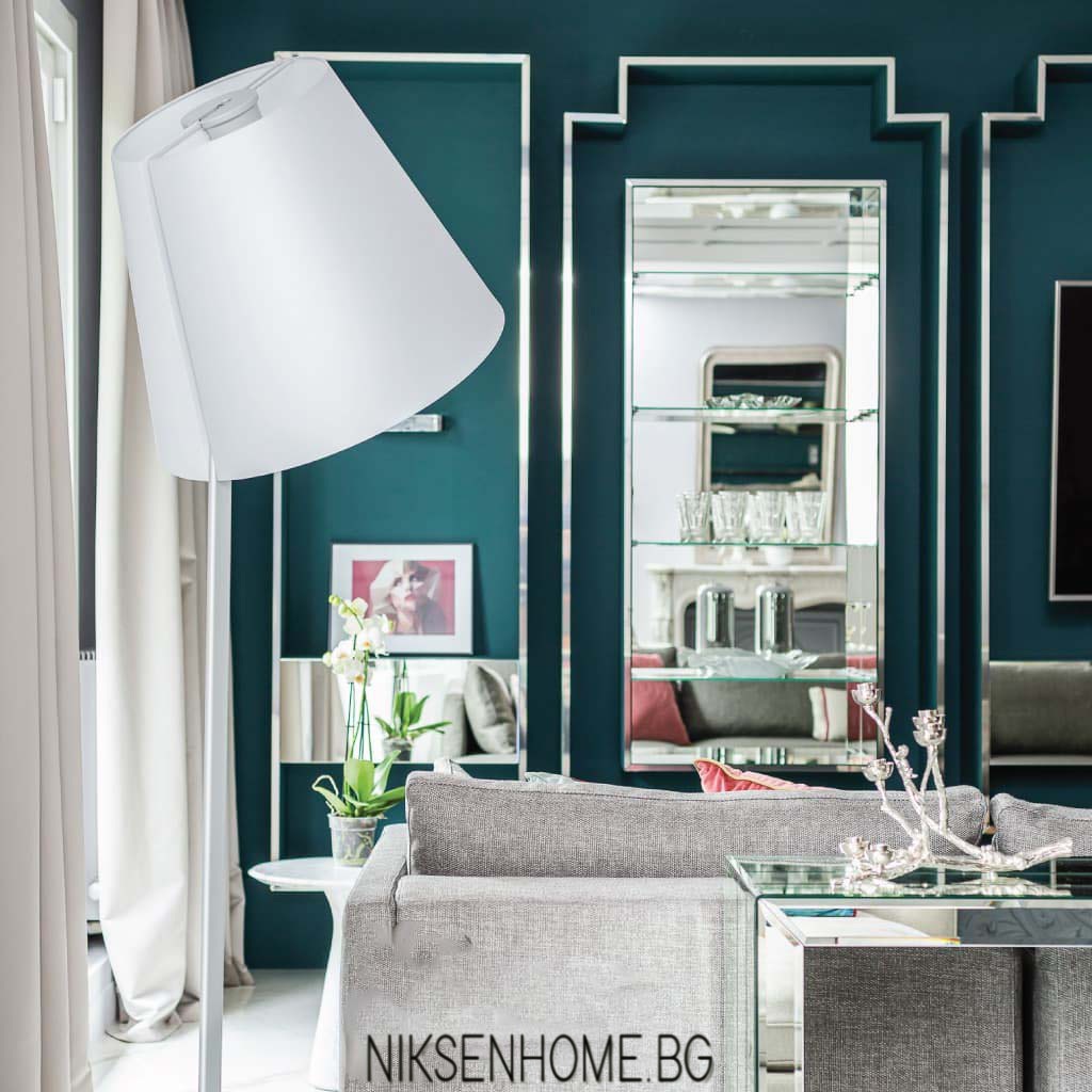 Викториански щрихи - интериорен дизайн с бяло и синьо - Image 5